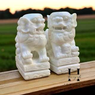 Kỳ lân cặp trấn cửa (nhỏ để bàn)